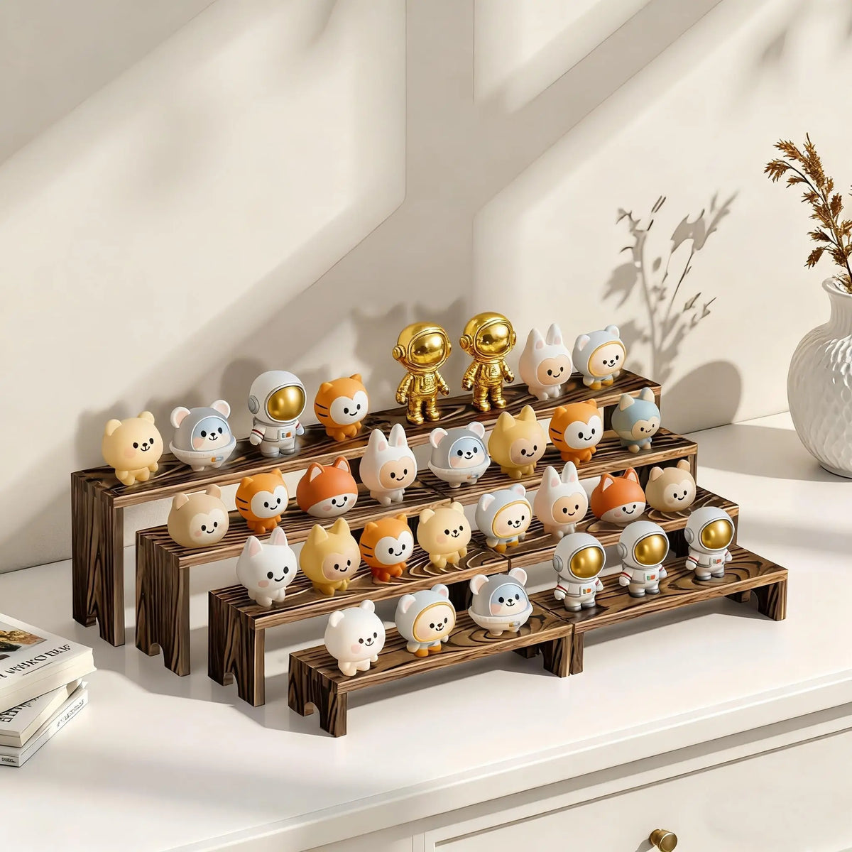 Wooden Tiered Display Risers For Cupcakes, Desserts And Vendor Events