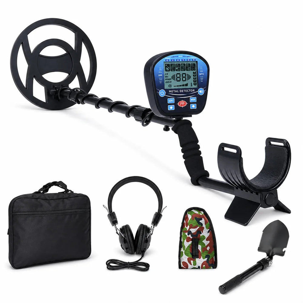 Adjustable Waterproof Metal Detector Kit With Digital Display Screen