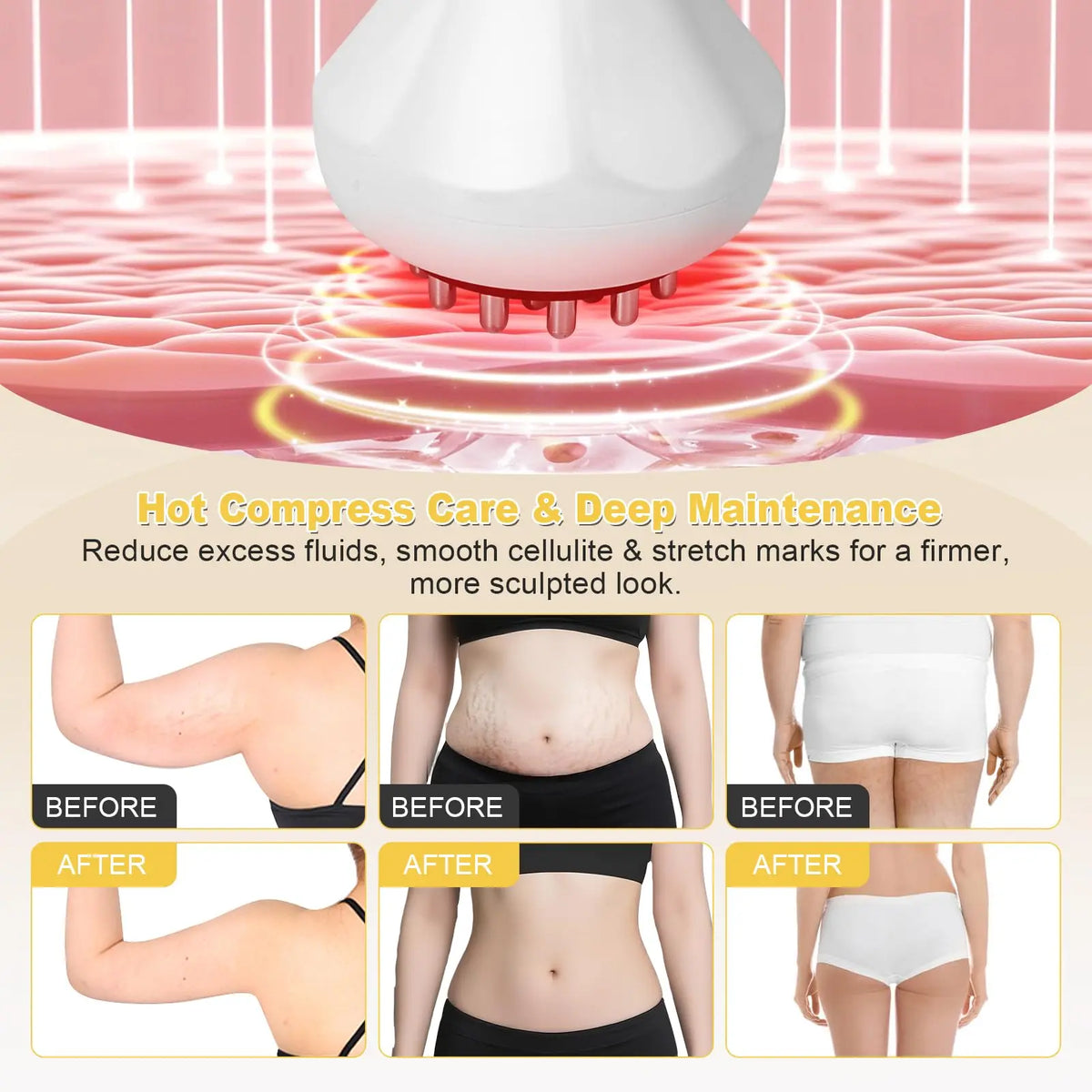Jitesy Red Light Abdominal Massager With Heat And Vibration
