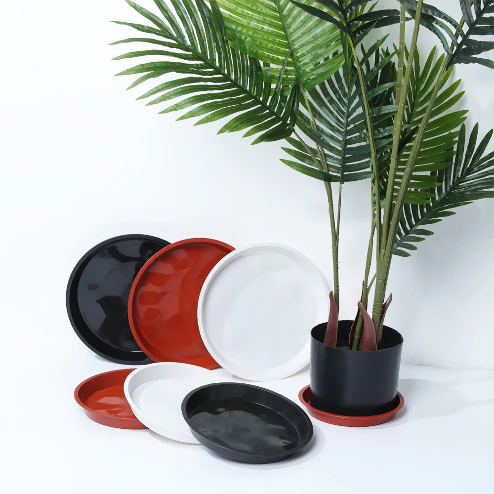 Heavy Duty Plastic Plant Saucers for Indoor and Outdoor Pots