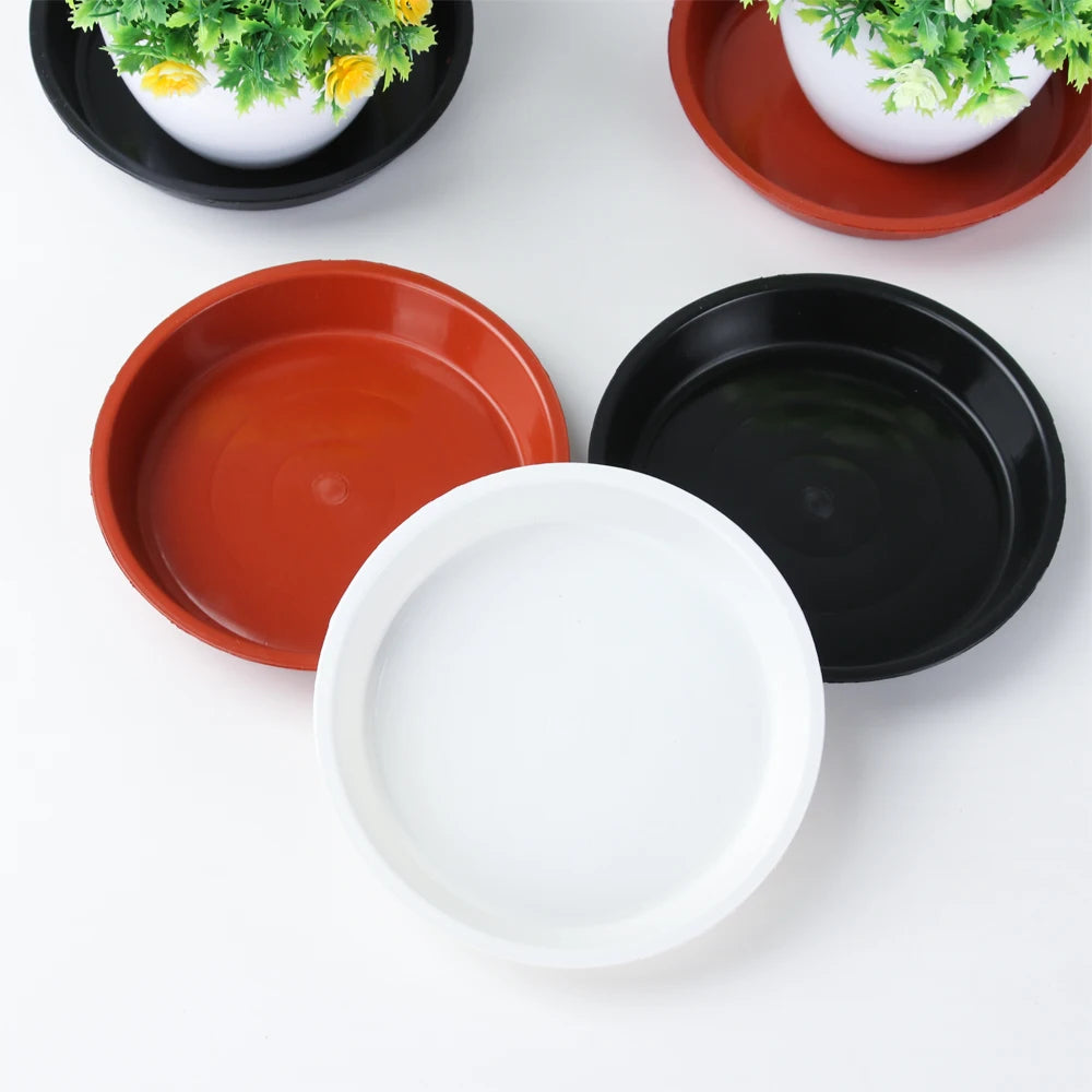 Heavy Duty Plastic Plant Saucers for Indoor and Outdoor Pots
