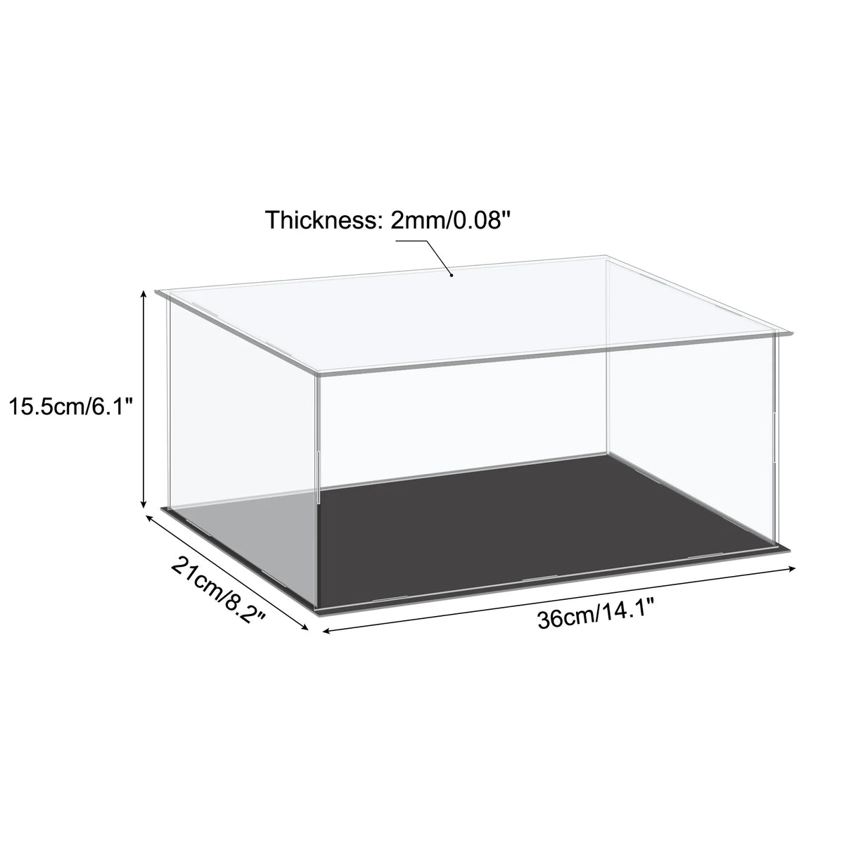 Acrylic Display Case Dustproof Storage Box For Collectibles