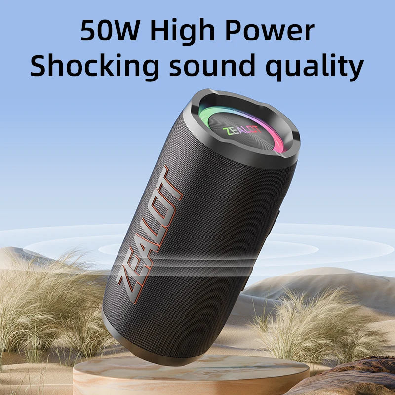 ZEALOT Portable Waterproof Bluetooth Speaker With Stereo Bass Sound