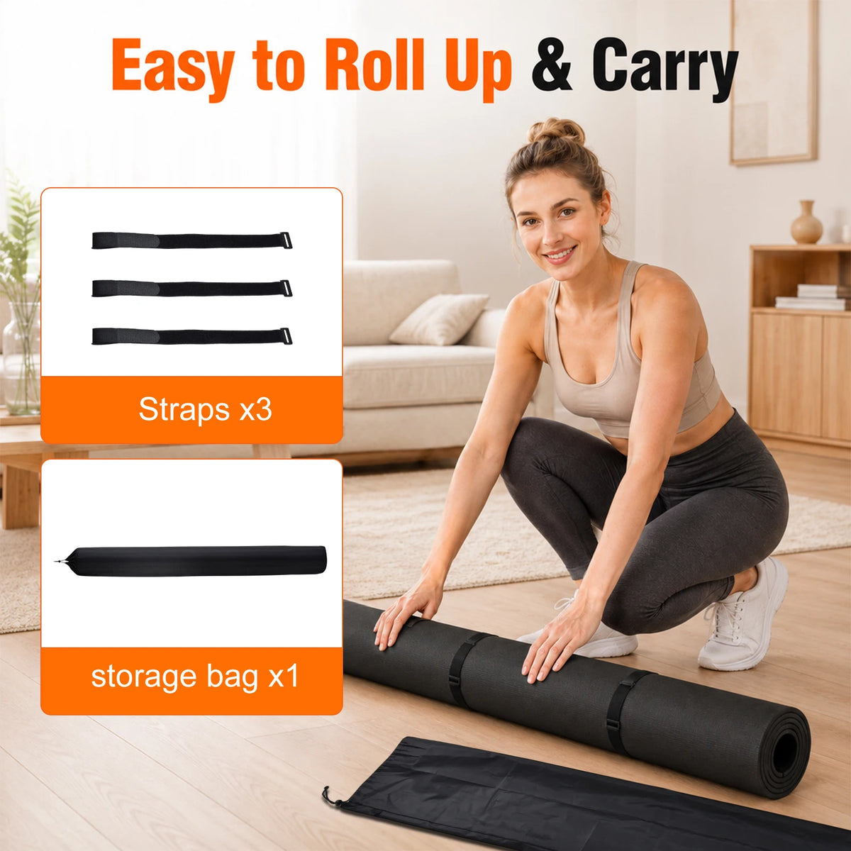 Premium Non Slip Workout Mat For Home Gym And Training