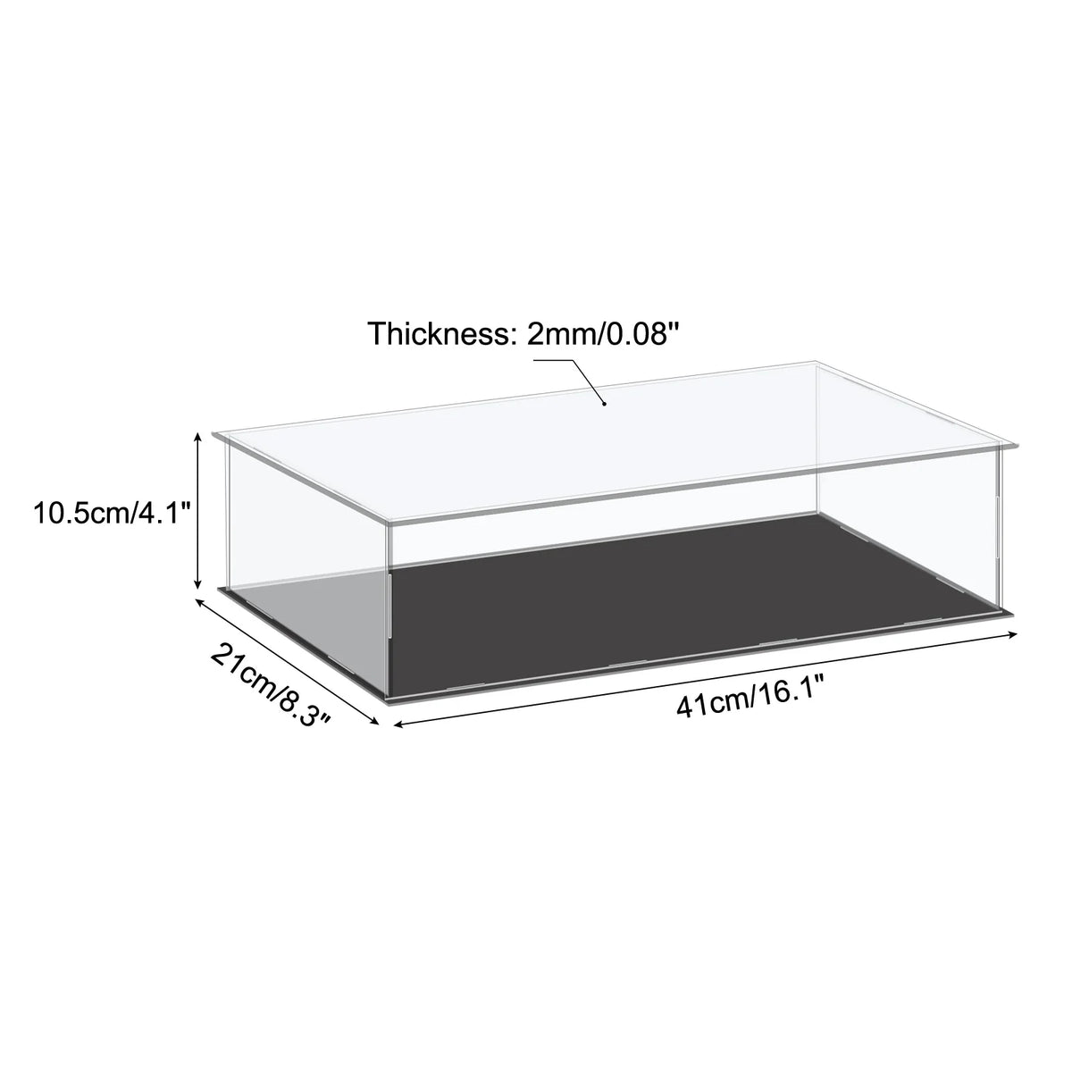 Acrylic Display Case Dustproof Storage Box For Collectibles