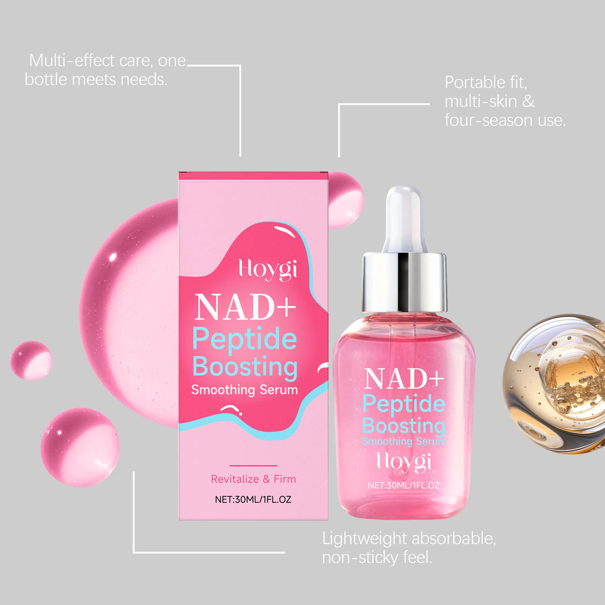 NAD Plus Peptide Serum And Cream Duo Anti Aging Firming