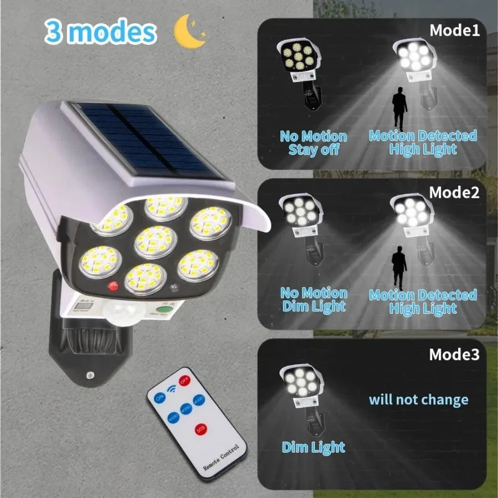 Outdoor Solar Motion Sensor Security Floodlights for Porch Garden Patio Lights