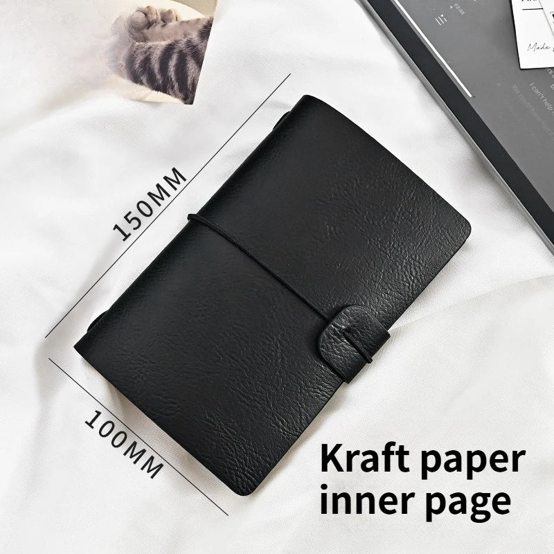 Vintage Leather Travel Diary Journal And Sketchbook Planner
