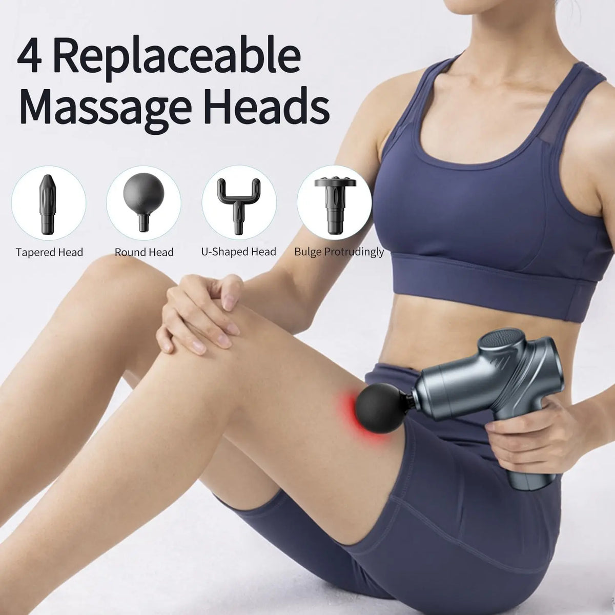 Leercon Massage Gun With Silent Brushless Motor And Four Heads