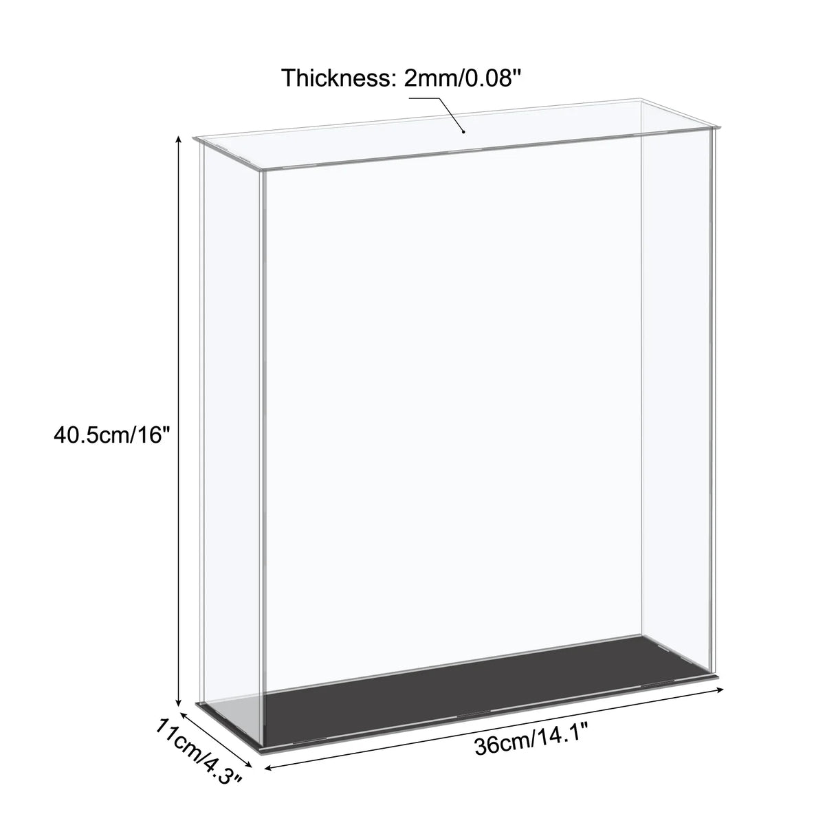 Acrylic Display Case Dustproof Storage Box For Collectibles