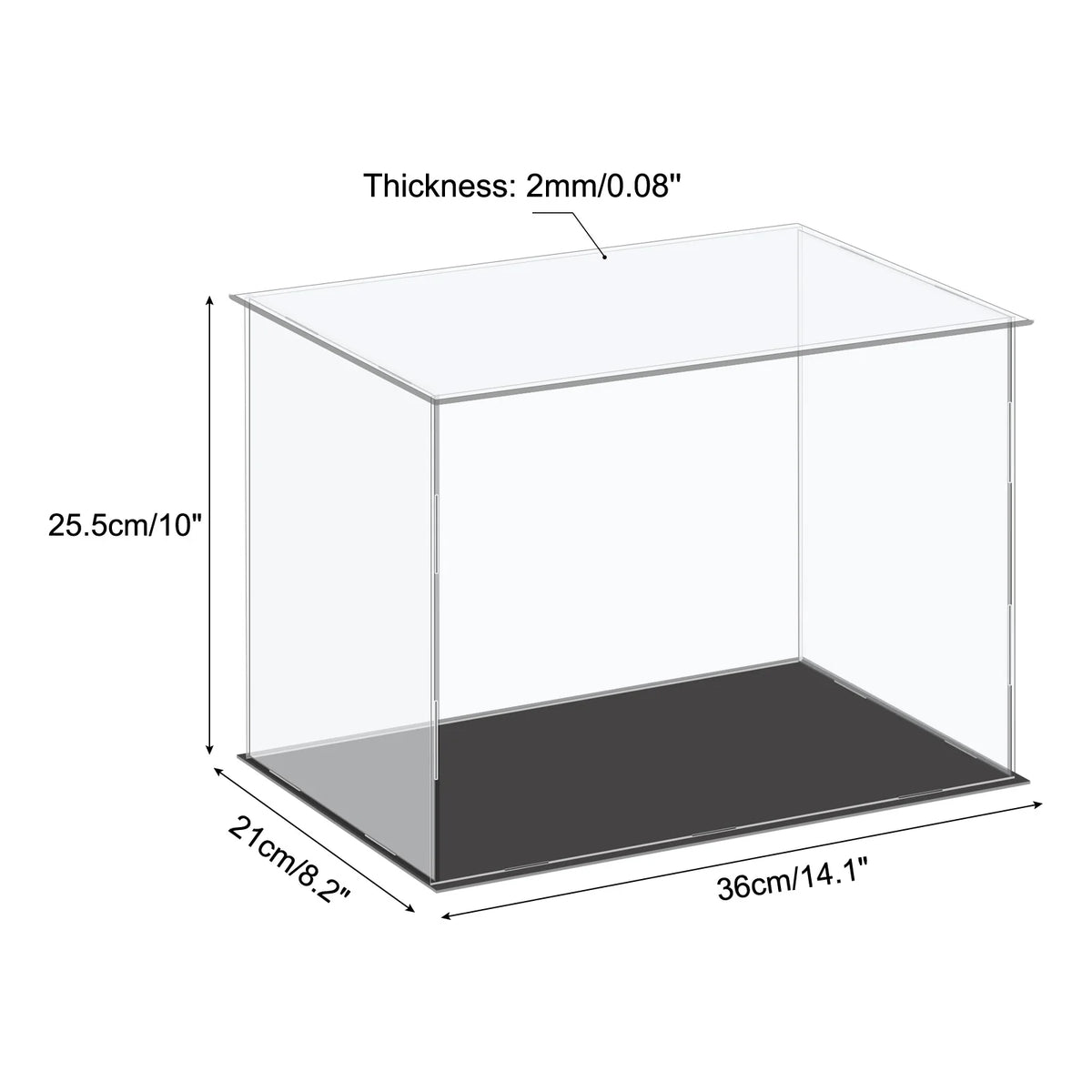 Acrylic Display Case Dustproof Storage Box For Collectibles