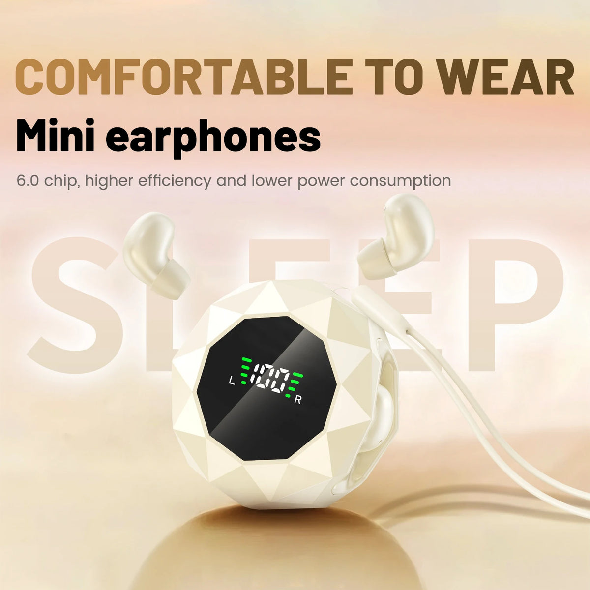 SHUKE Wireless Sleep Earbuds for Side Sleepers With Noise Reduction