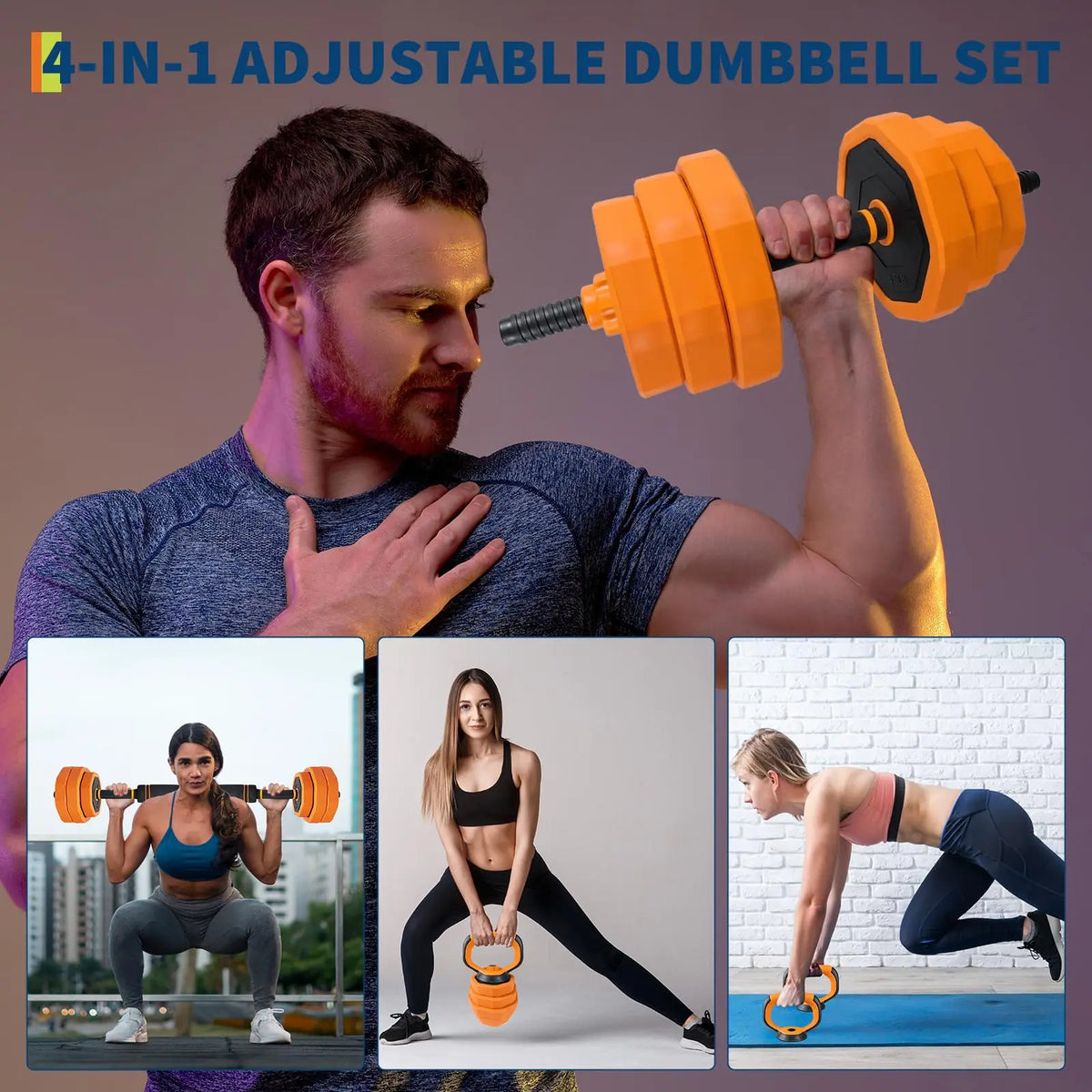 Adjustable Dumbbells Weight Set For Home Gym Strength Training