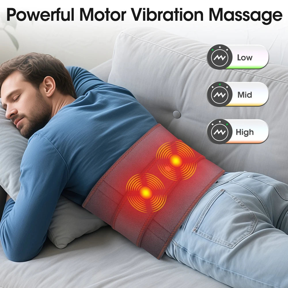 Hailicare Cordless Red Light Heating Waist Massager With Vibration