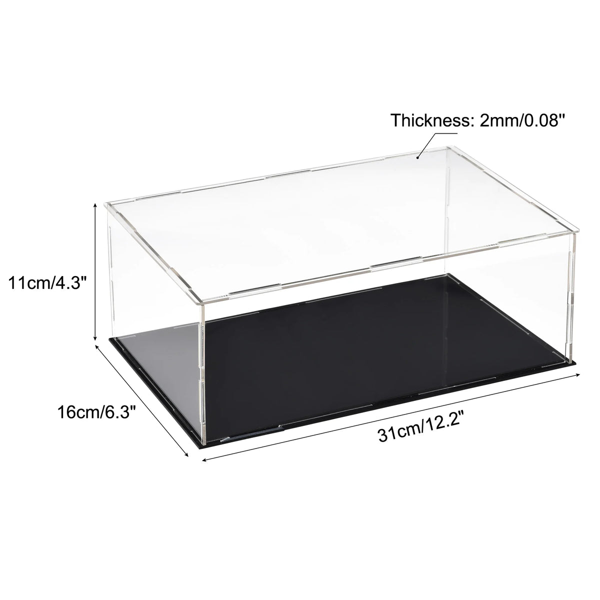 Acrylic Display Case Dustproof Storage Box For Collectibles