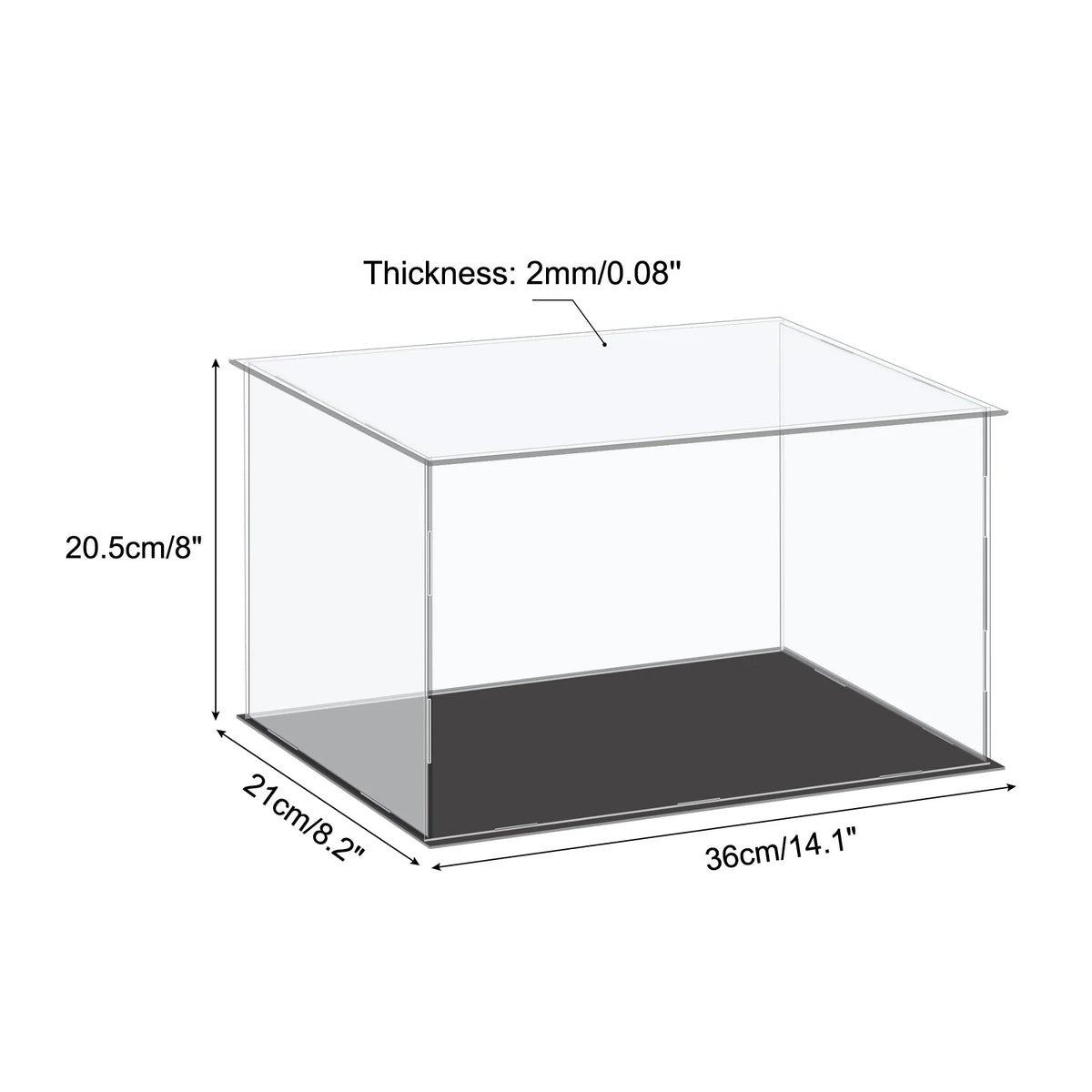 Acrylic Display Case Dustproof Storage Box For Collectibles