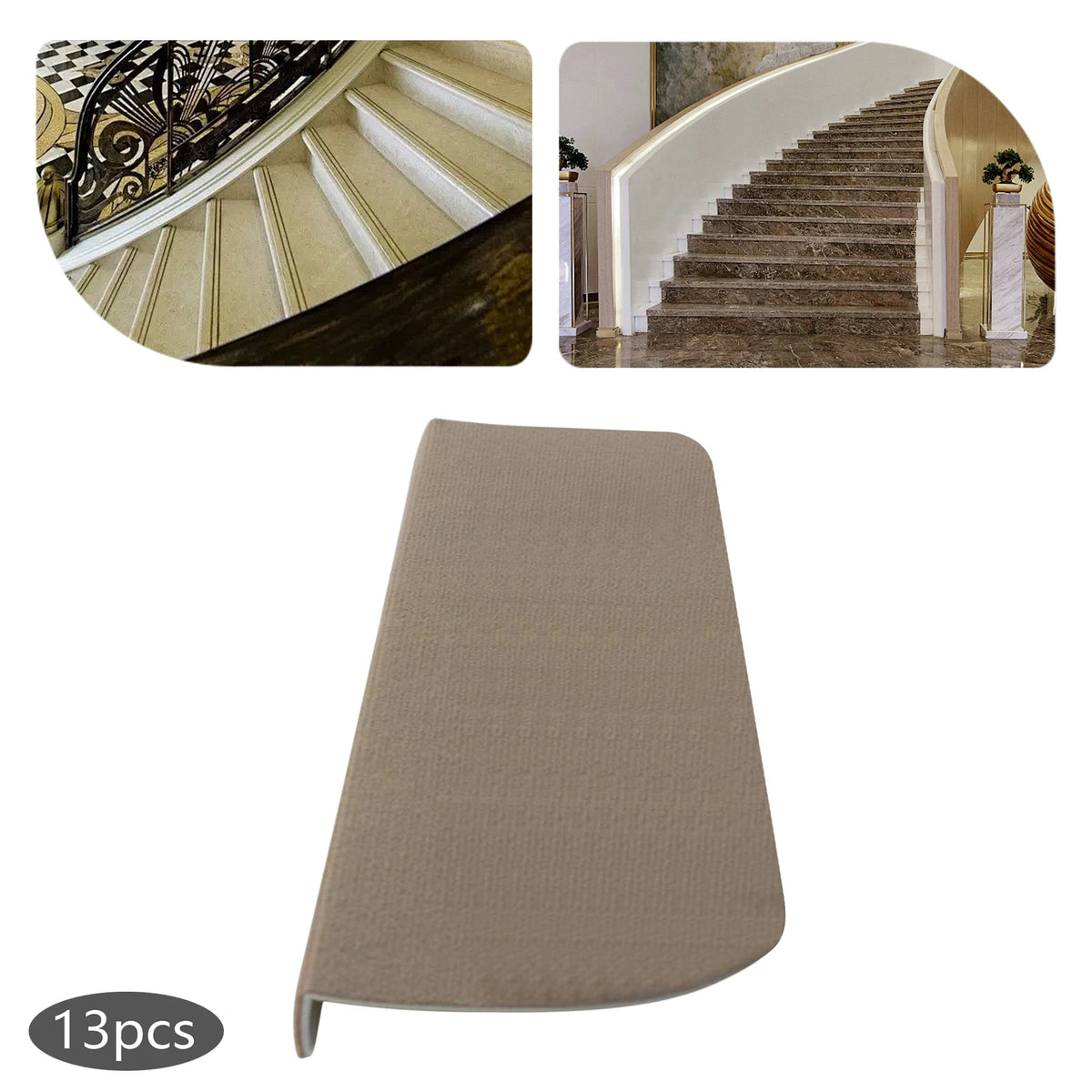 Bymaocar Non Slip Carpet Stair Treads for Home Floor Protection