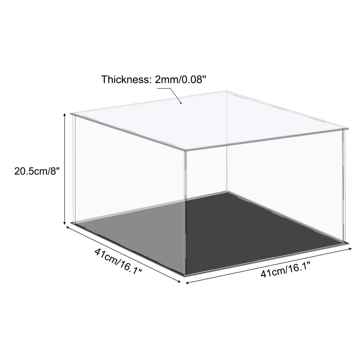 Acrylic Display Case Dustproof Storage Box For Collectibles