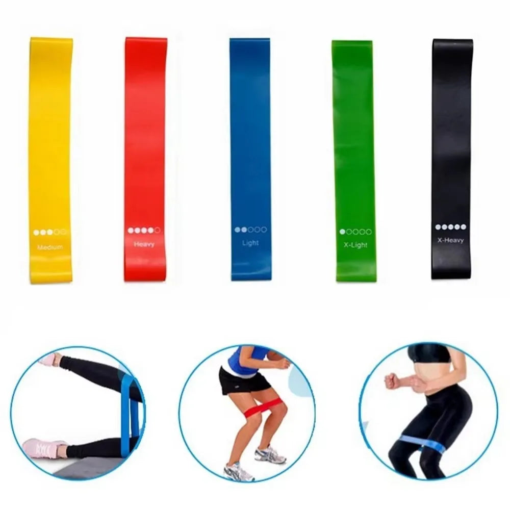 TPE Resistance Bands Set Five Levels Home Fitness Workout