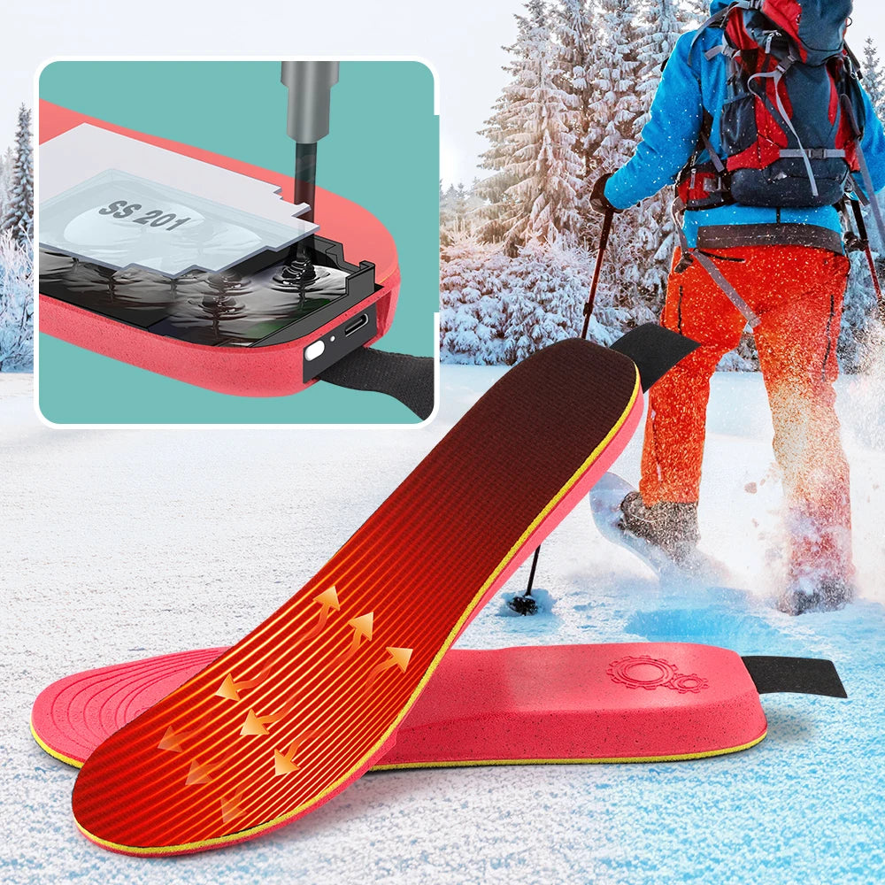 Hailicare Smart Heated Insoles With App Control Rechargeable Foot Warmers