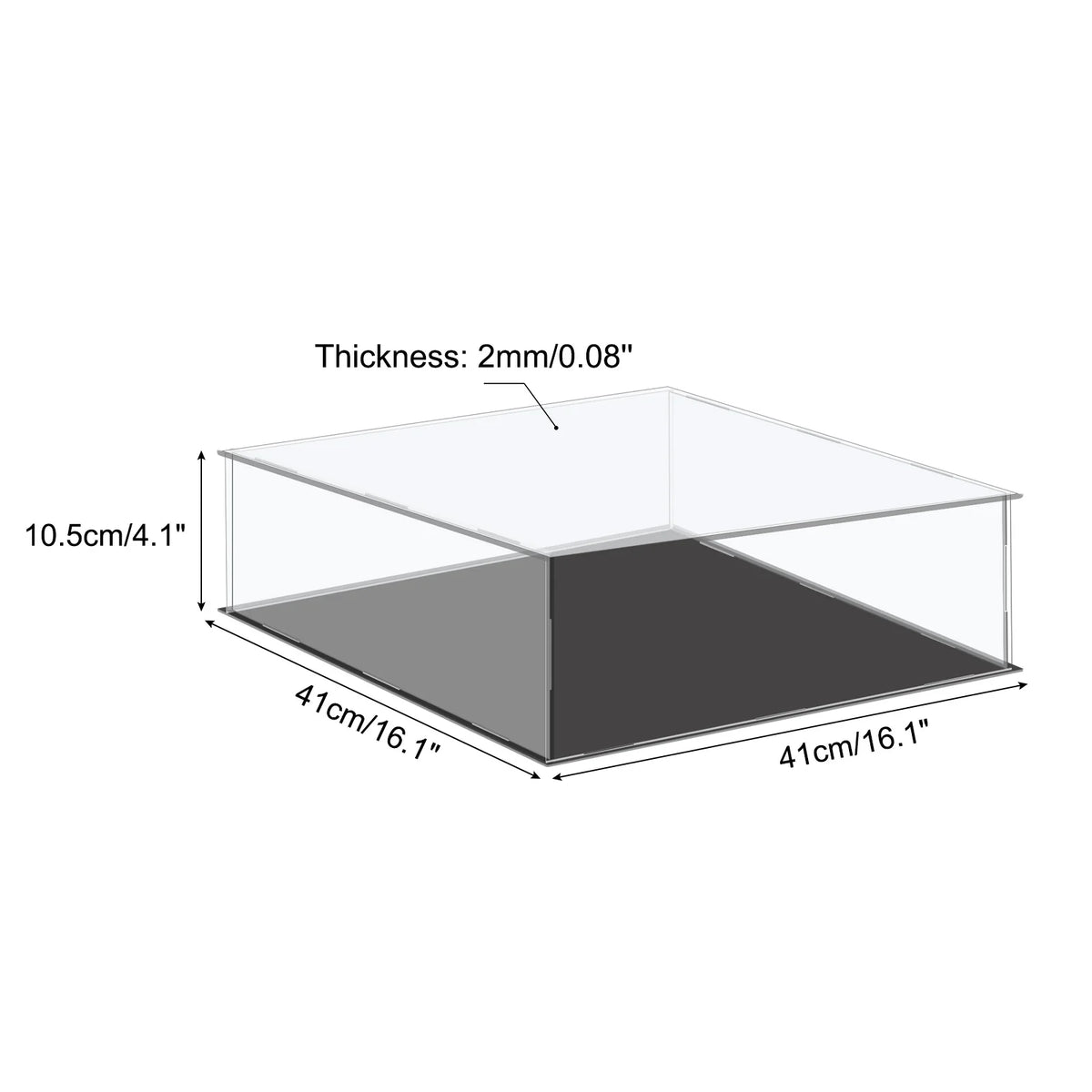 Acrylic Display Case Dustproof Storage Box For Collectibles
