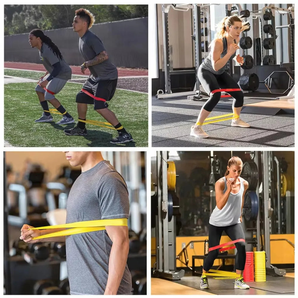 TPE Resistance Bands Set Five Levels Home Fitness Workout