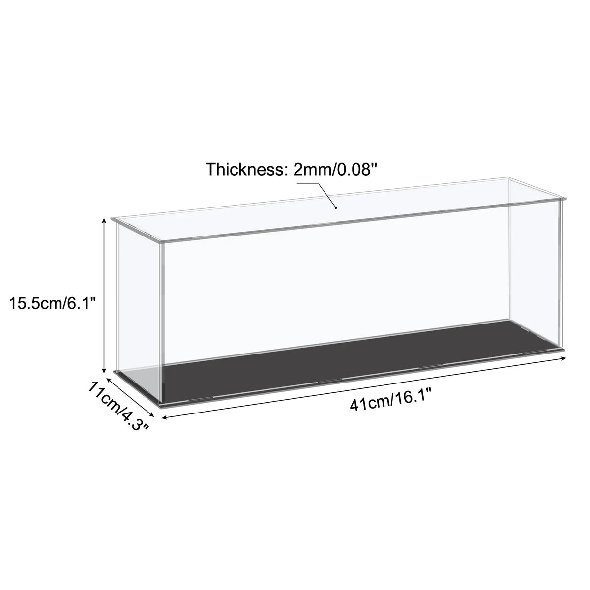 Acrylic Display Case Dustproof Storage Box For Collectibles