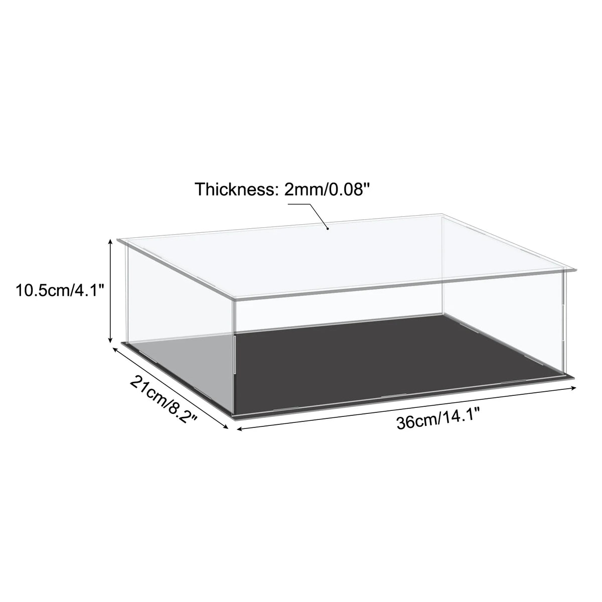 Acrylic Display Case Dustproof Storage Box For Collectibles