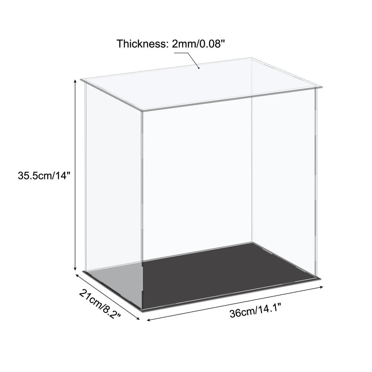 Acrylic Display Case Dustproof Storage Box For Collectibles