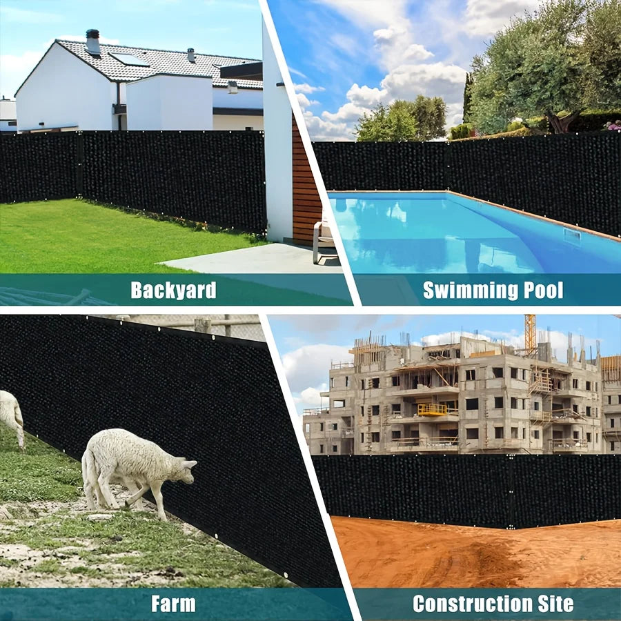 Heavy Duty HDPE Fence Privacy Screen With Cable Zip Ties