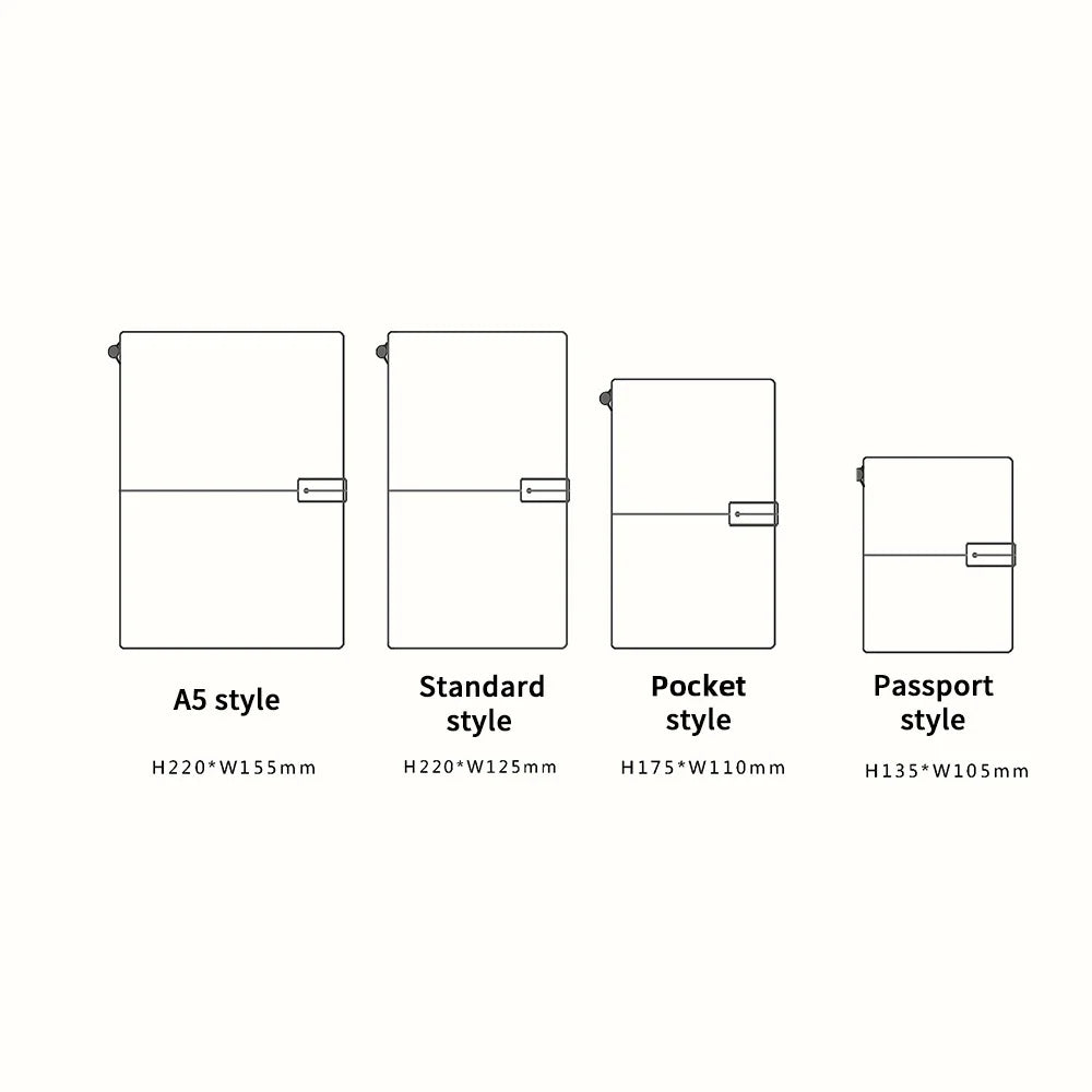 RAYSLIN Genuine Leather Refillable Custom Travel Diary Journal
