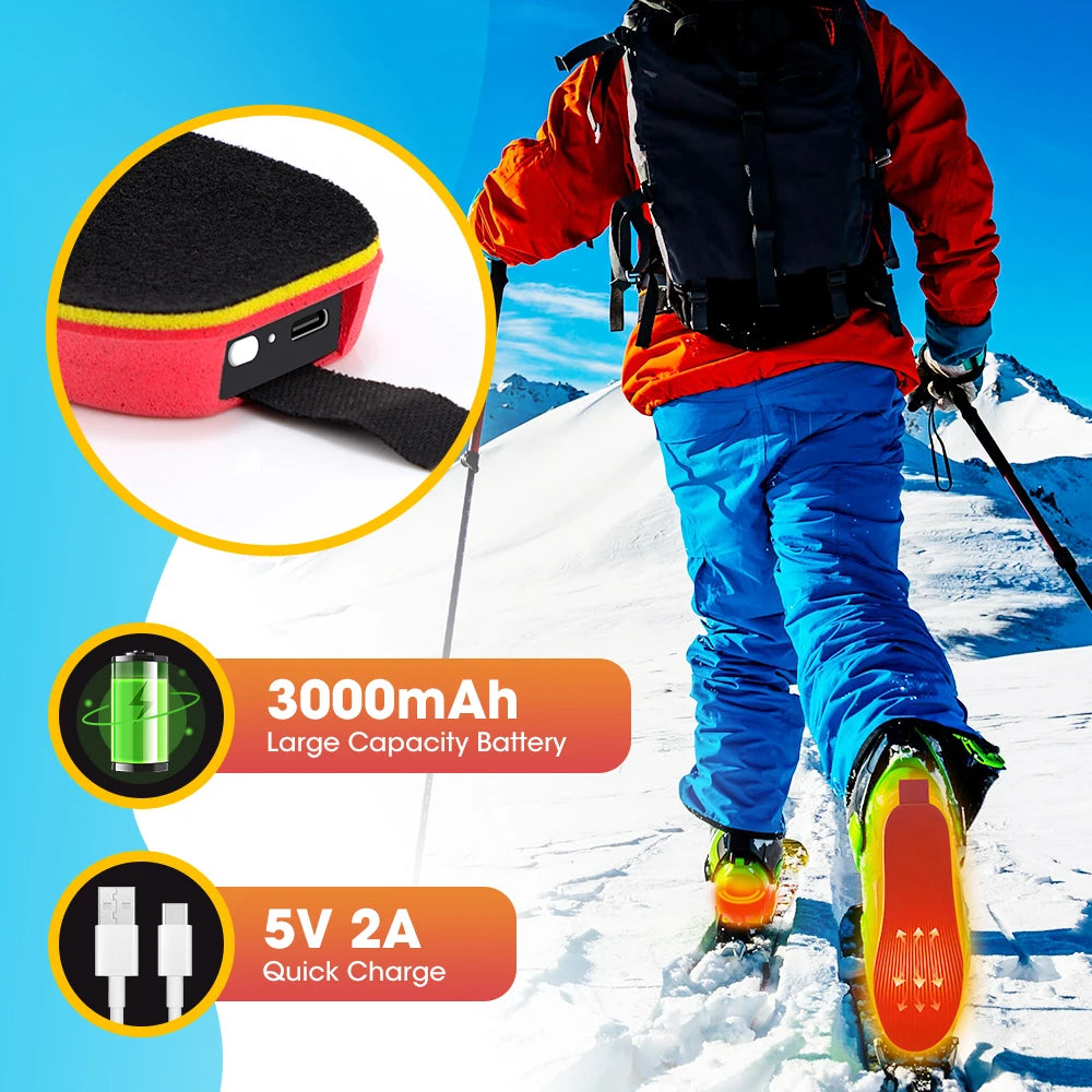 Hailicare Smart Heated Insoles With App Control Rechargeable Foot Warmers