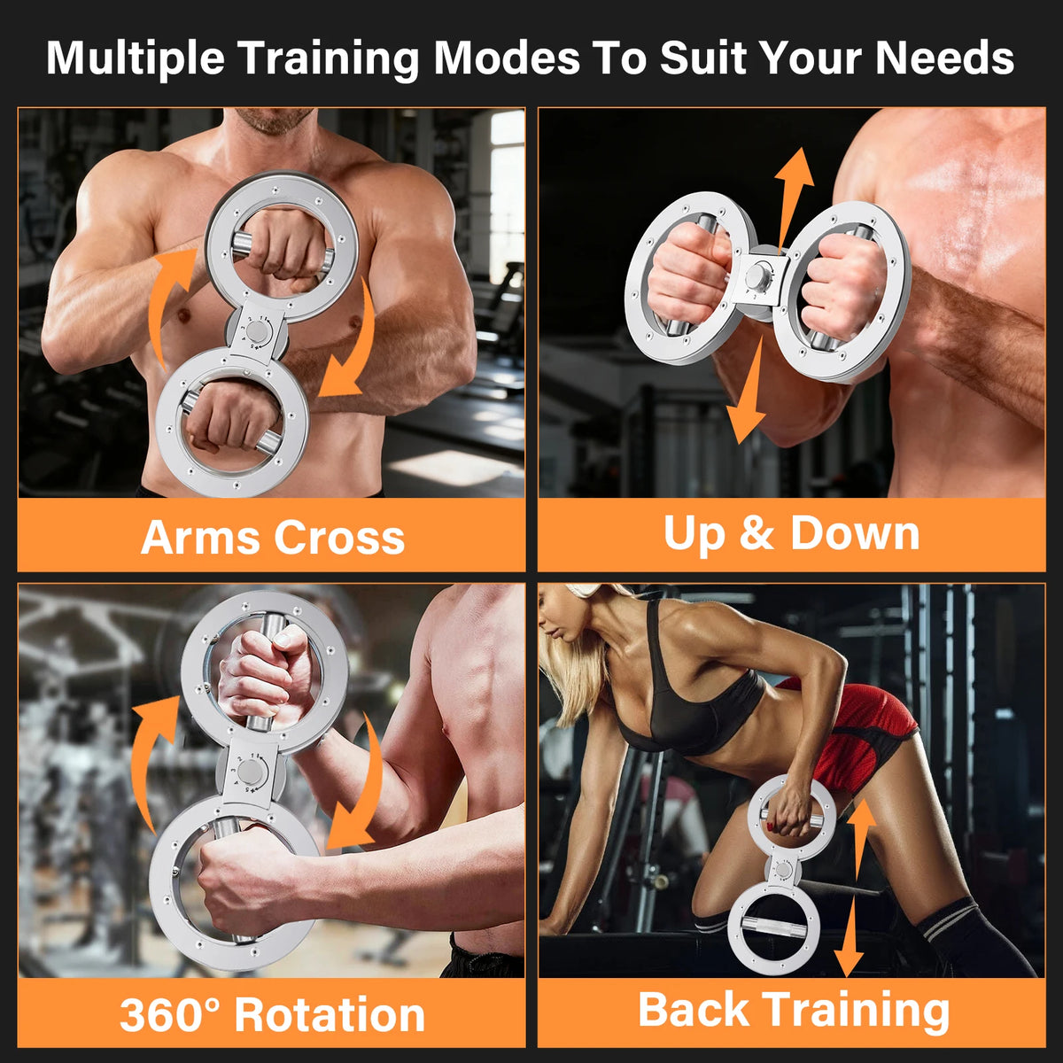 Adjustable Multifunctional Grip Strength Trainer Rotator For Forearm Exercise
