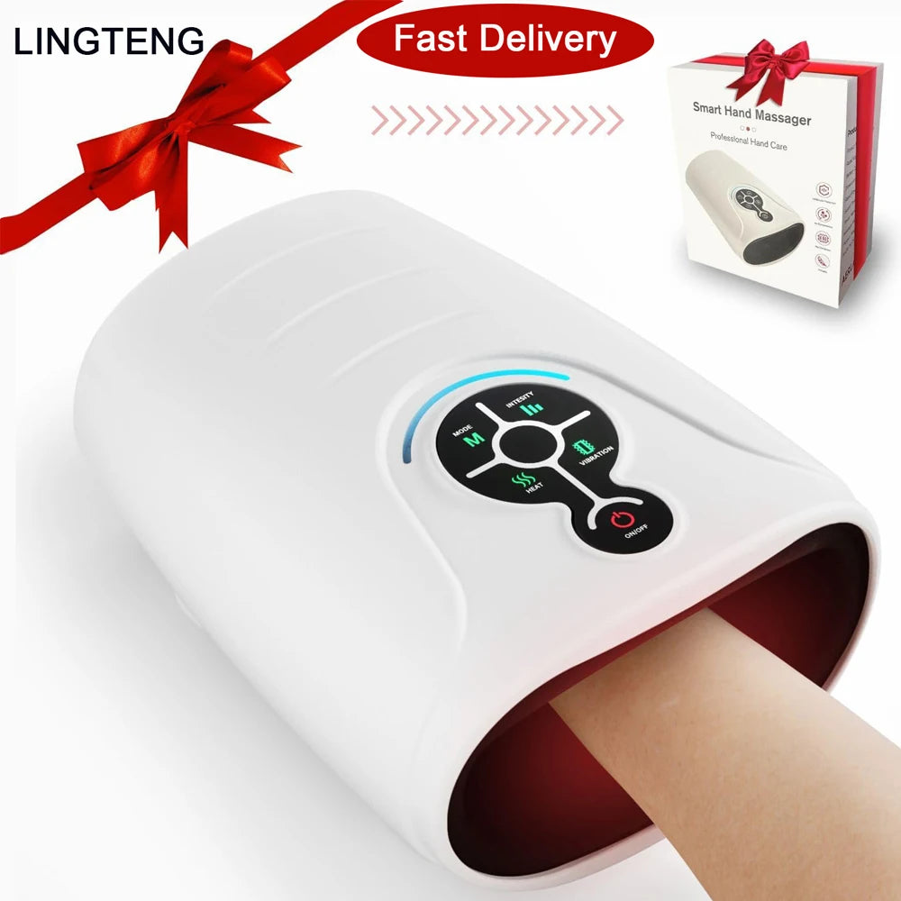 LINGTENG Cordless Heated Hand Massager For Comfortable Relaxation
