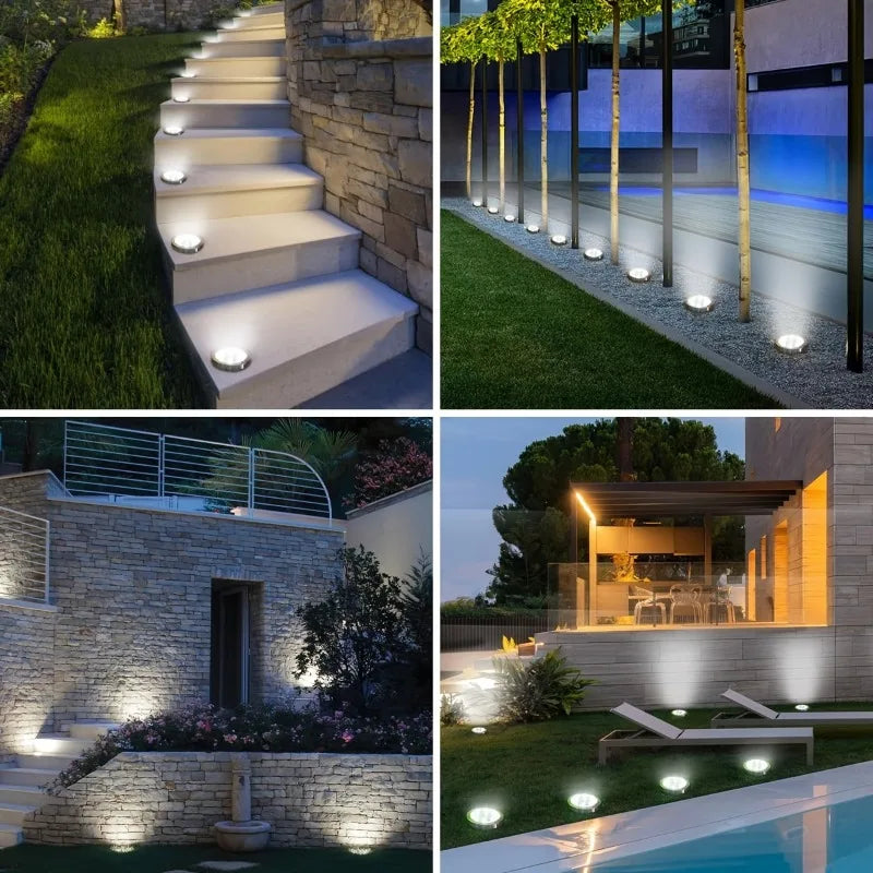 Solar Pathway Lights for Garden Patio Lawn and Landscape Lighting