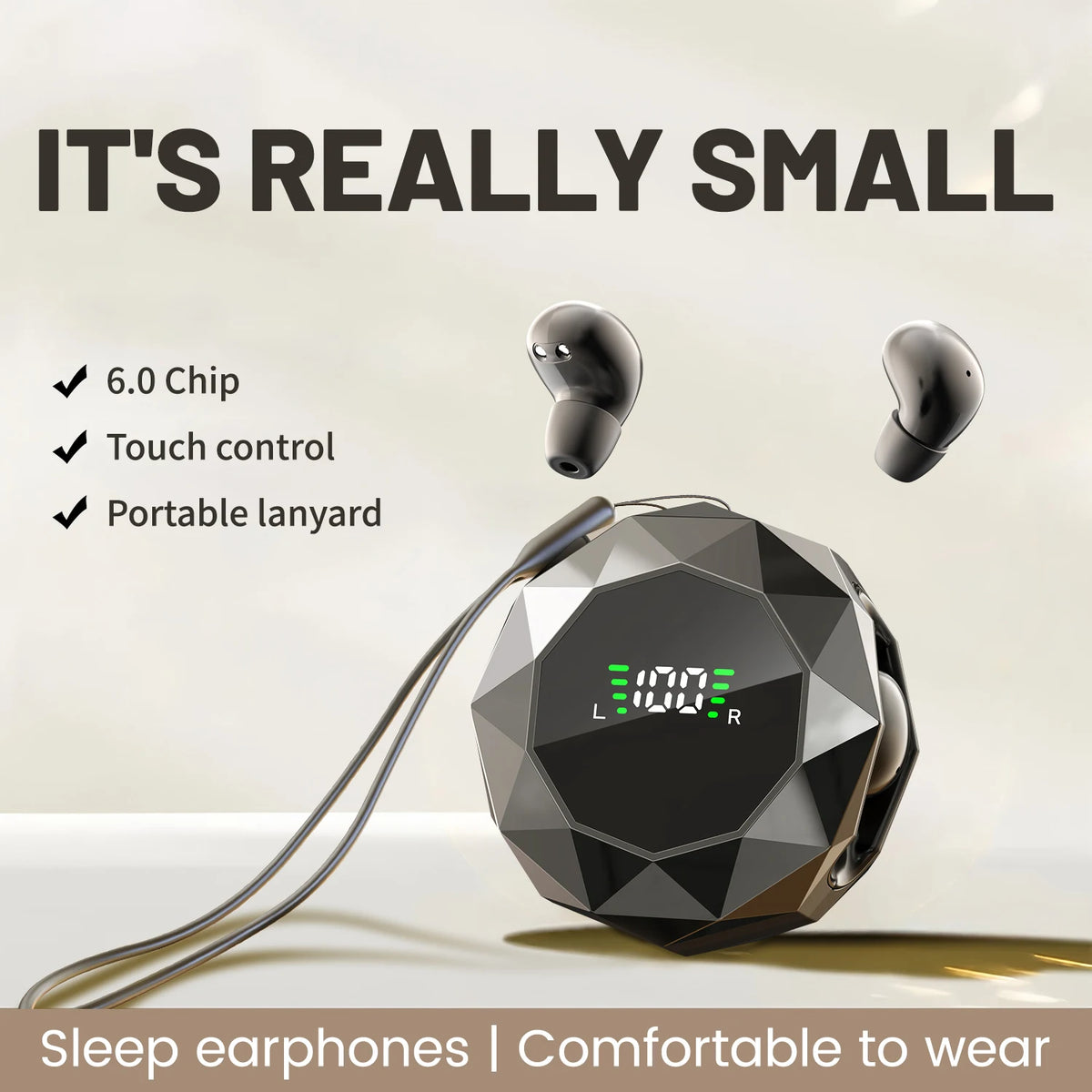 SHUKE Wireless Sleep Earbuds for Side Sleepers With Noise Reduction