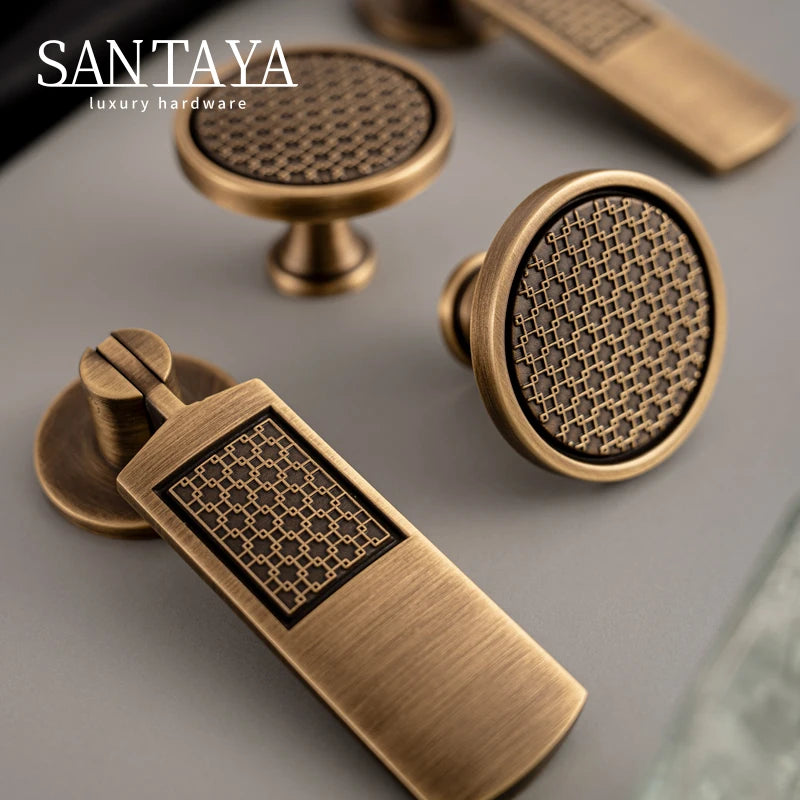 Santaya Brass Modern Kitchen Cabinet And Furniture Drawer Handle