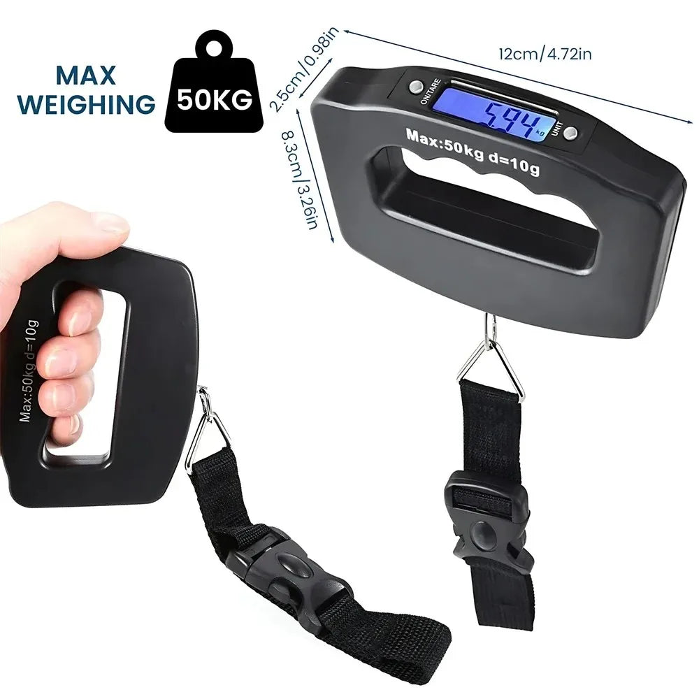 Electronic Portable Digital Luggage Scale With Backlight Display