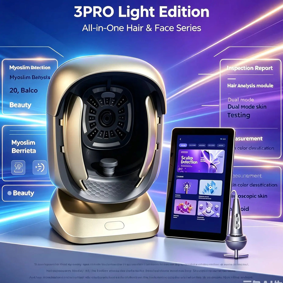 Professional AI Skin Analyzer Facial Testing Device