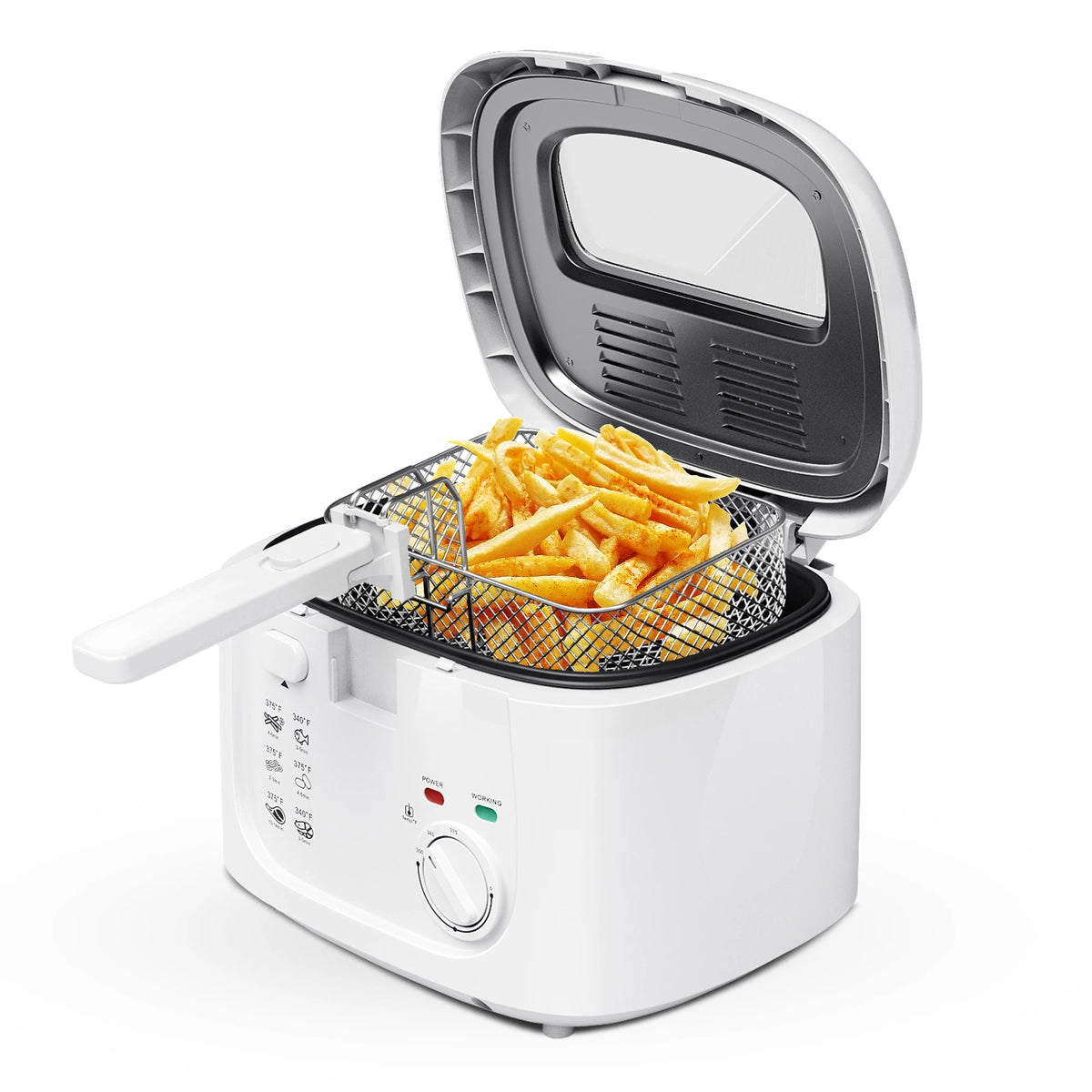 CACHOO 1600W Digital Deep Fryer With Adjustable Temperature Control