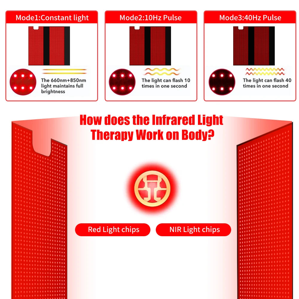 Full Body LED Infrared Thermal Relaxation Sleeping Mat