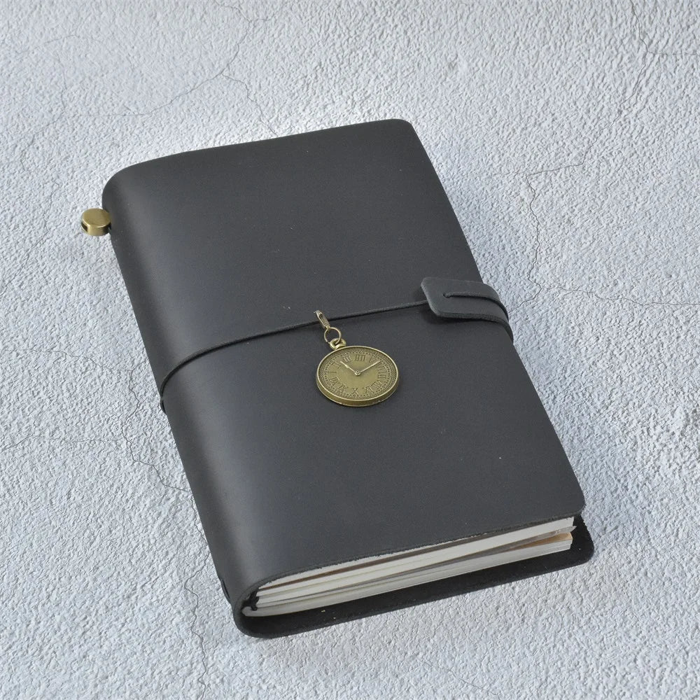 RAYSLIN Genuine Leather Refillable Custom Travel Diary Journal