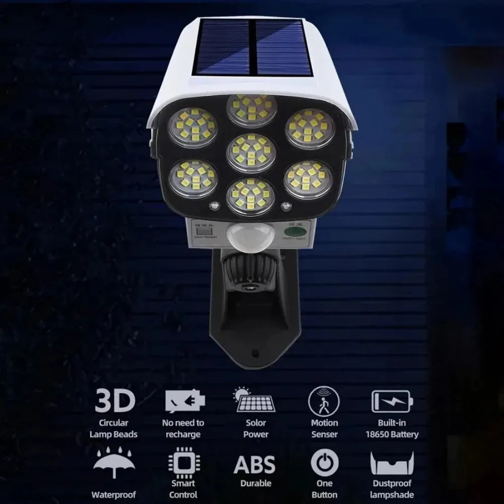 Outdoor Solar Motion Sensor Security Floodlights for Porch Garden Patio Lights