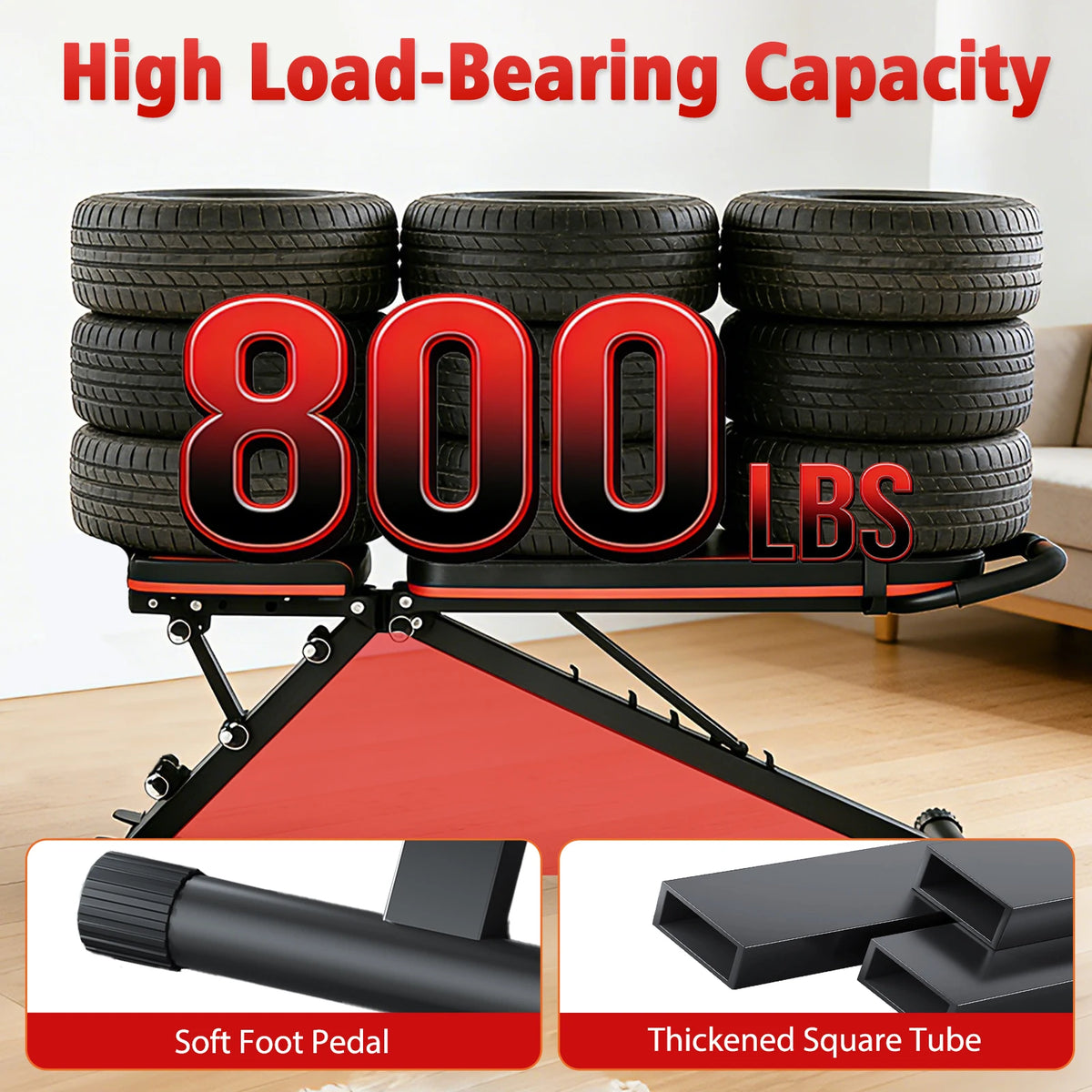 Multifunctional Foldable Dumbbell Bench With Multiple Level Adjustments