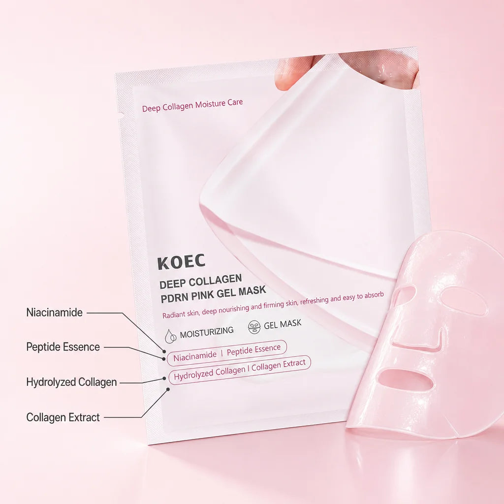 Pdrn Pink Collagen Gel Face Mask Deep Hydration Moisturizing Treatment