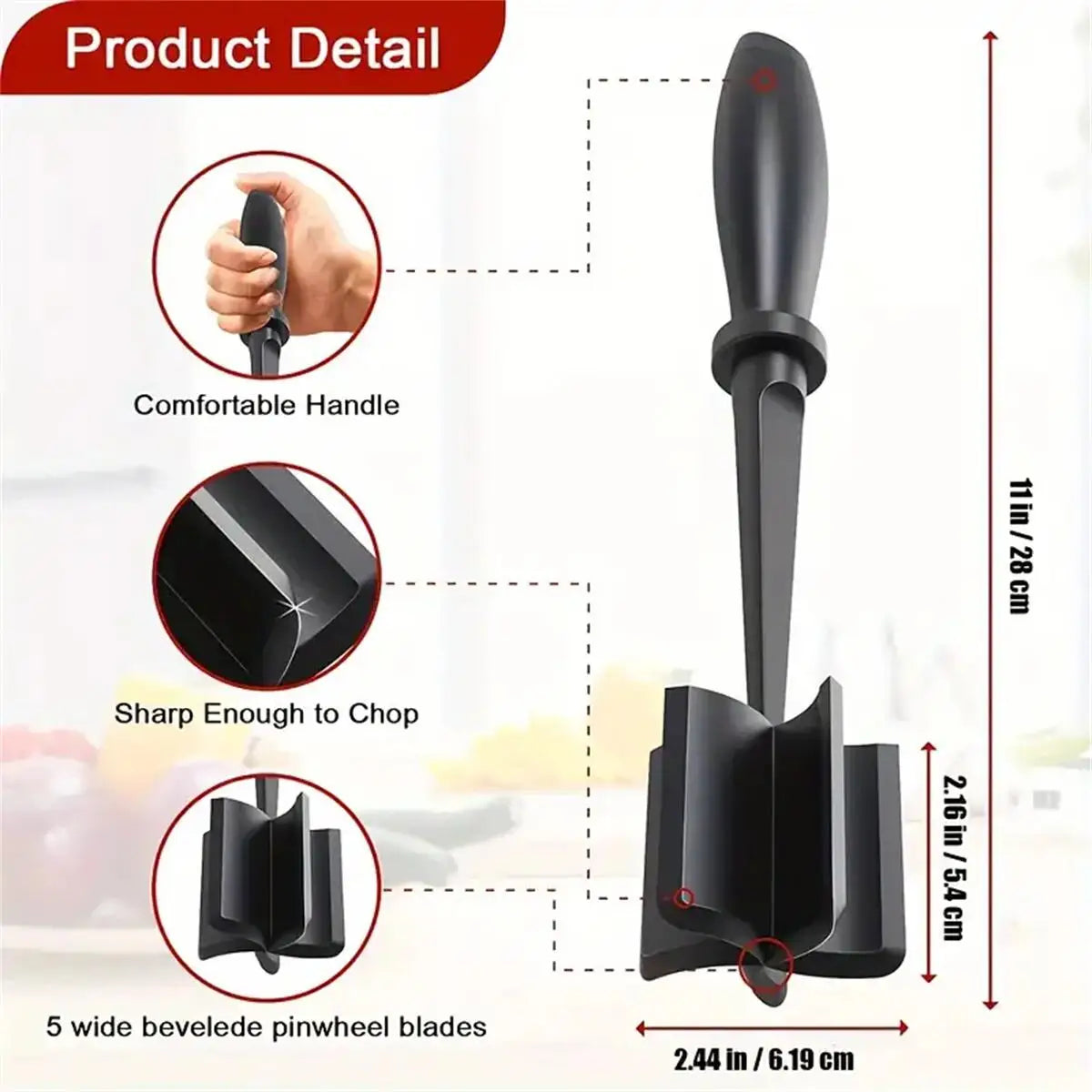 Heat Resistant Meat Chopper And Ground Beef Smasher Tool