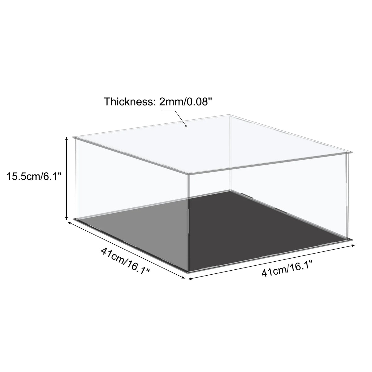 Acrylic Display Case Dustproof Storage Box For Collectibles