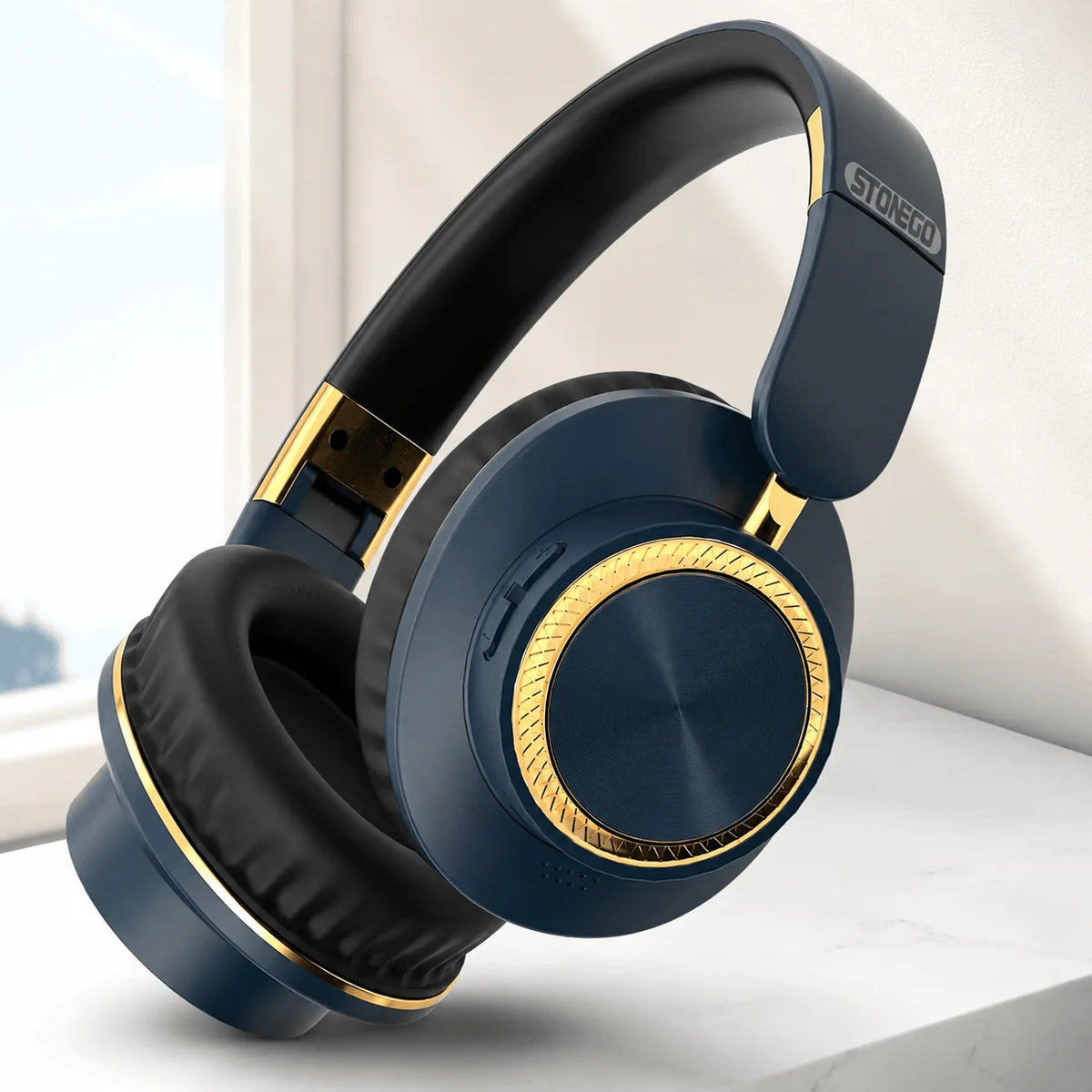 STONEGO Foldable Wireless Bluetooth Gaming Headphones With HiFi Stereo Sound