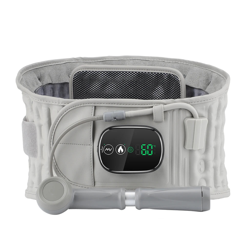 Pastsky Rechargeable Heated Lumbar Support With Red Light And Vibration Massage