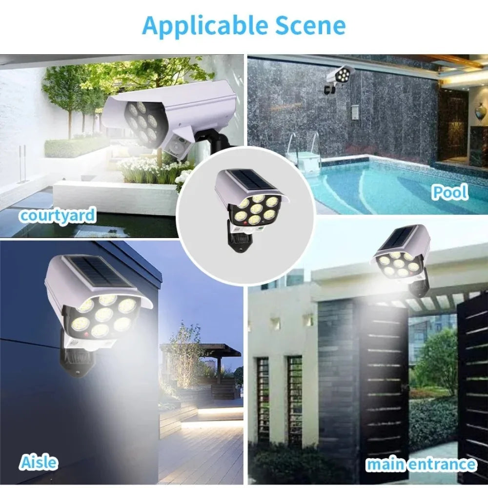 Outdoor Solar Motion Sensor Security Floodlights for Porch Garden Patio Lights